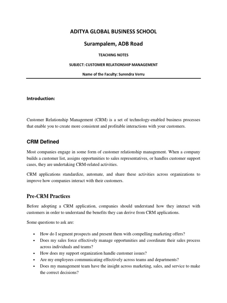 Evaluating CRM for Auto Dealers | PDF | Customer Relationship ...