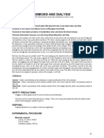 Osmosis and Dialysis PDF