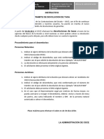 Instructivo Devolucion de Tasa PDF