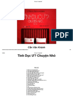 Tình Dục Ư Chuyện Nhỏ - Cấn Văn Khánh