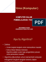 Algoritma (Pert - 1) Komfis - PPSX