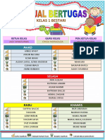 Jadual Tugasan Bilik Darjah