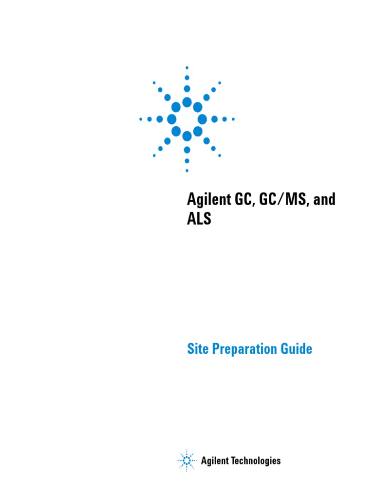 (Agilent) Agilent GC GCMS and ALS Site Preparation Guide (2017) PDF
