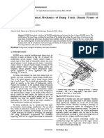 2014 Wei Z, G and Based On The Structural Mechanics of Dump Truck Chassis Frame of Design Improvement