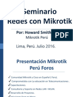 Redes Mikrotik Seminario