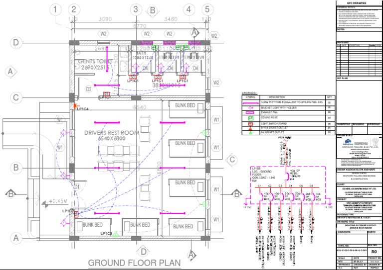 Driver Rest Room Layout Plan | PDF