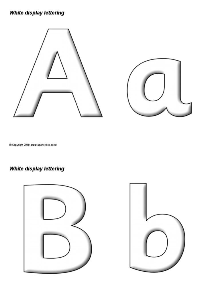 White Display Lettering | PDF | Copyright Law | Law