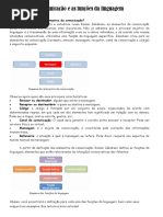 Elementos Da Comunicação e as Funções Da Linguagem
