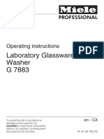 Laboratory Glassware Washer Operating Instructions