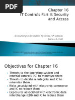 Chapter 16 IT Controls Part II Security and Access