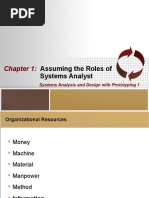 Assuming The Roles Of: Systems Analyst