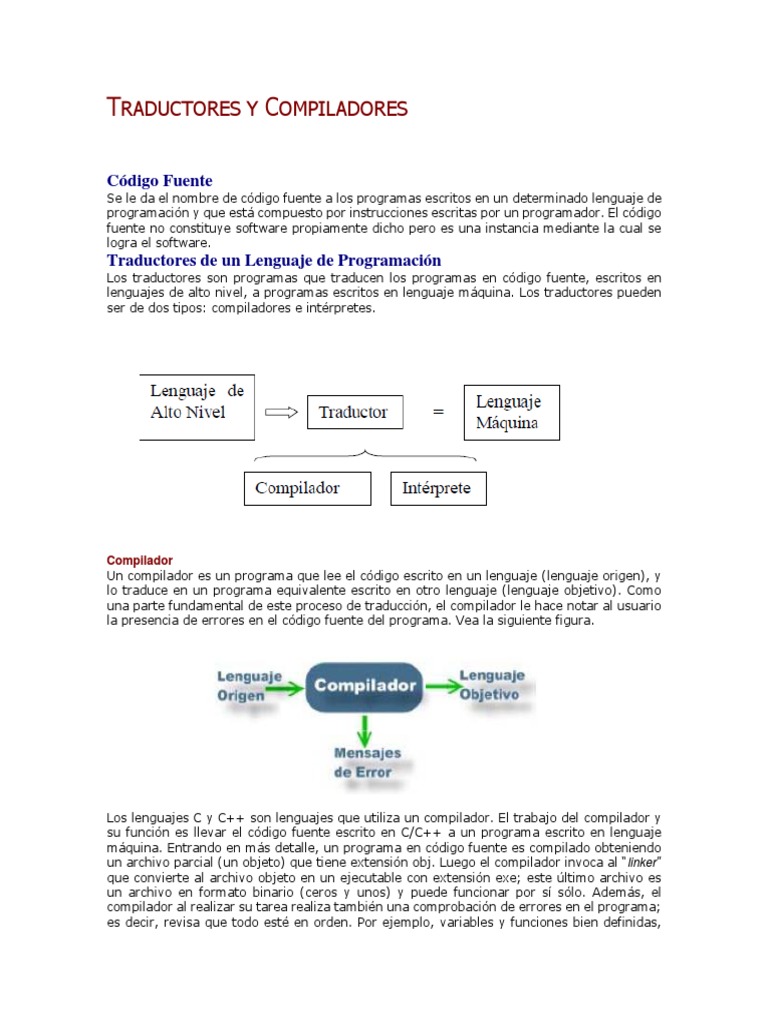 Compiladores e Intérpretes en Programación | PDF | Compilador ...