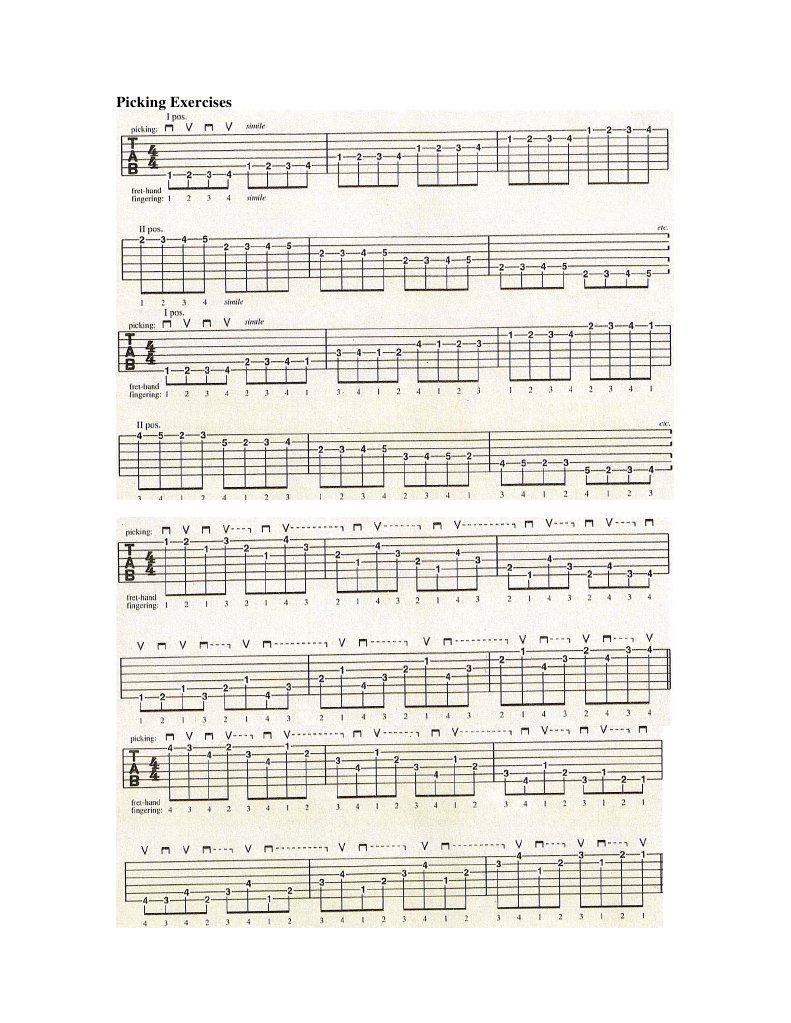 Picking Exercises | PDF