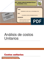 Analisis de Costos Unitarios