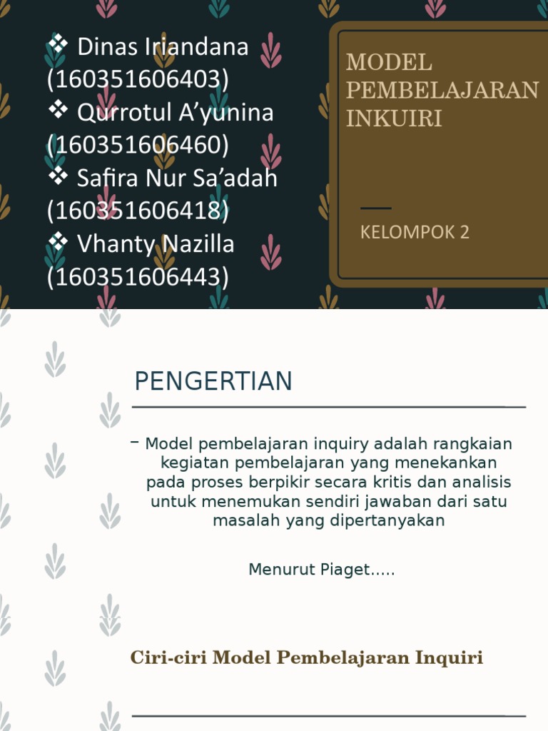 Langkah langkah model pembelajaran inquiry seputar model