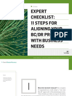 Expert Checklist: 11 Steps For Aligning Your BC/DR Program With Business Needs