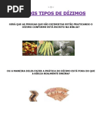 Os Tipos de Dízimos - Alterado