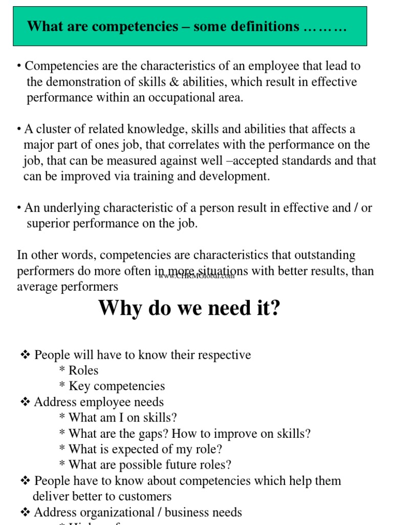 Competency and Review Models | PDF | Competence (Human Resources ...