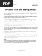 Drupal 8 Multi Site Configuration