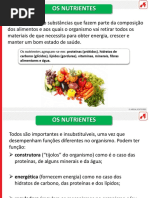 Os Nutrientes