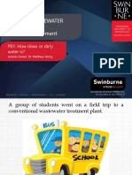 Hess513 Wastewater Enginering - Problem Statement: P01: How Clean or Dirty Water Is?