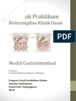 Buku Petunjuk Praktikum KKD I- Pemeriksaan Abdomen Modul Gastrointestinal 2018