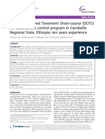 Directly Observed Treatment Short-Course (DOTS) For Tuberculosis Control Program in Gambella Regional State, Ethiopia: Ten Years Experience
