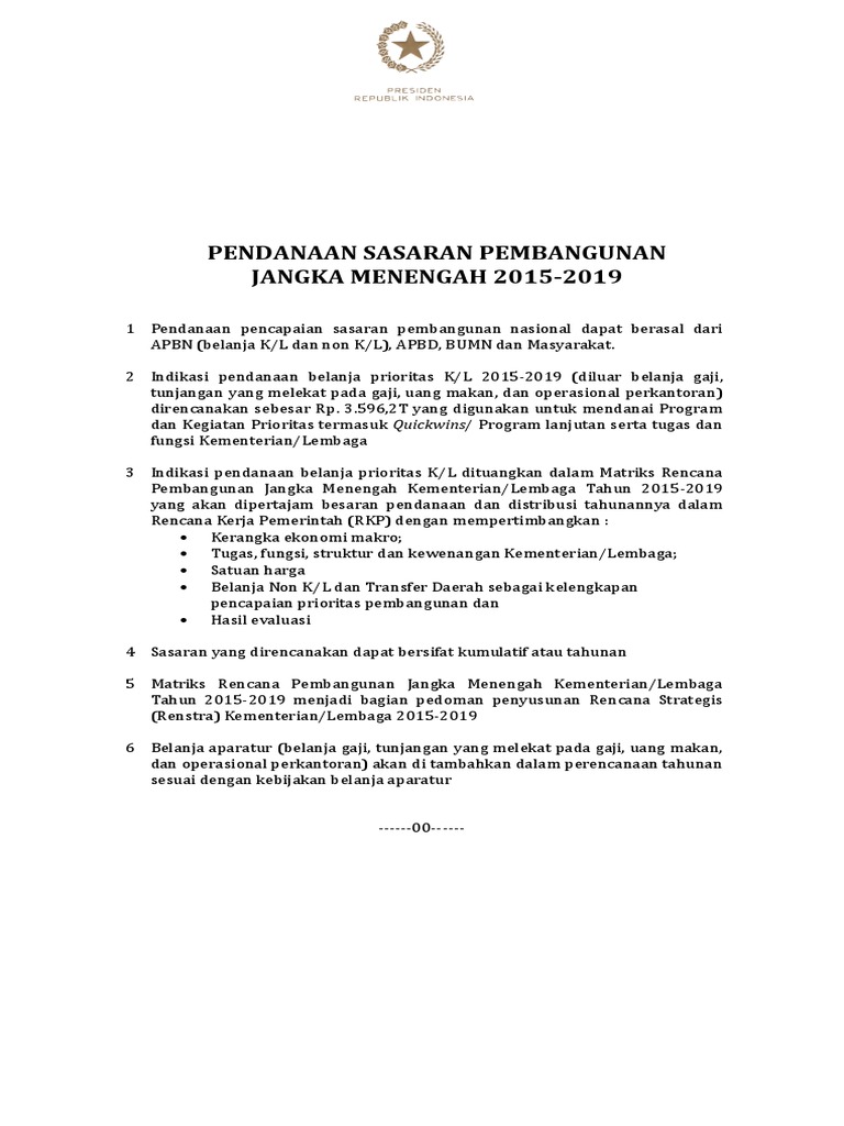 Matriks Kementerian Dan Lembaga Pdf