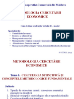 Tema 1. Cercetarea Stiintifica Si Conceptii Metodice