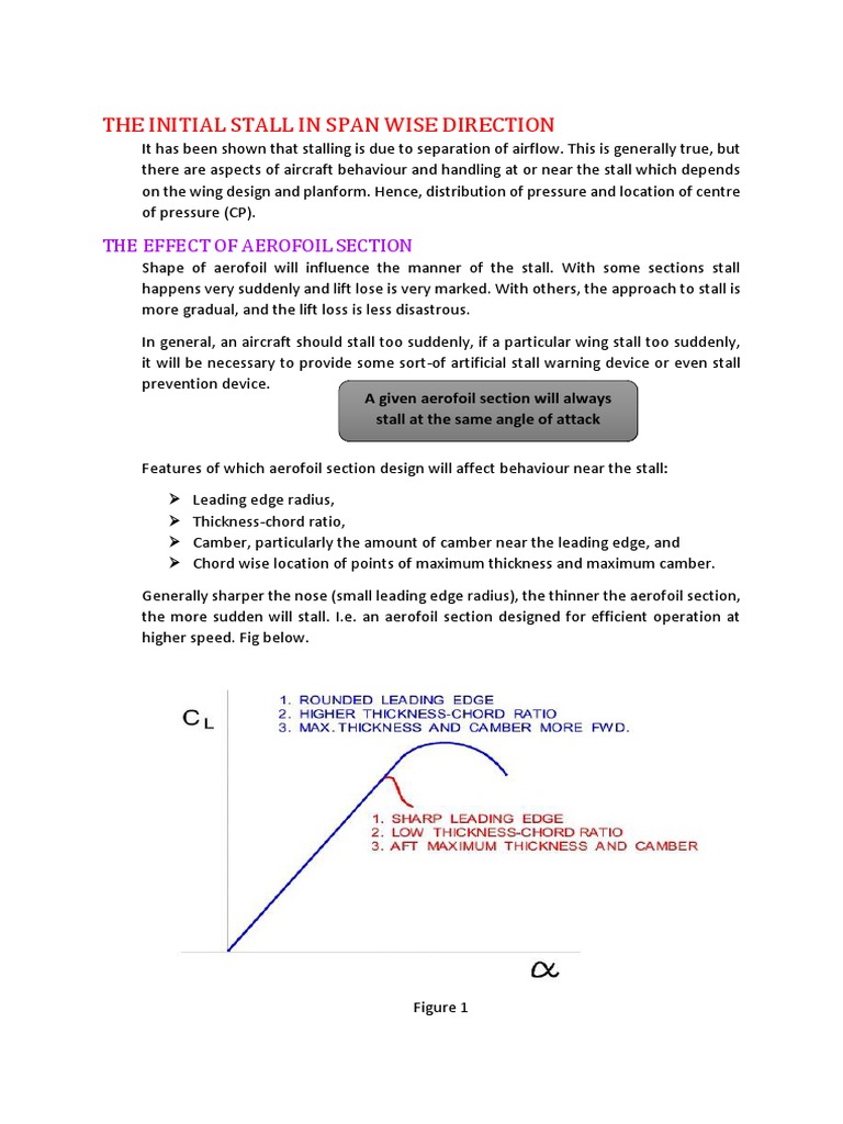 Understanding Aircraft Stall Dynamics | PDF | Stall (Fluid Mechanics ...