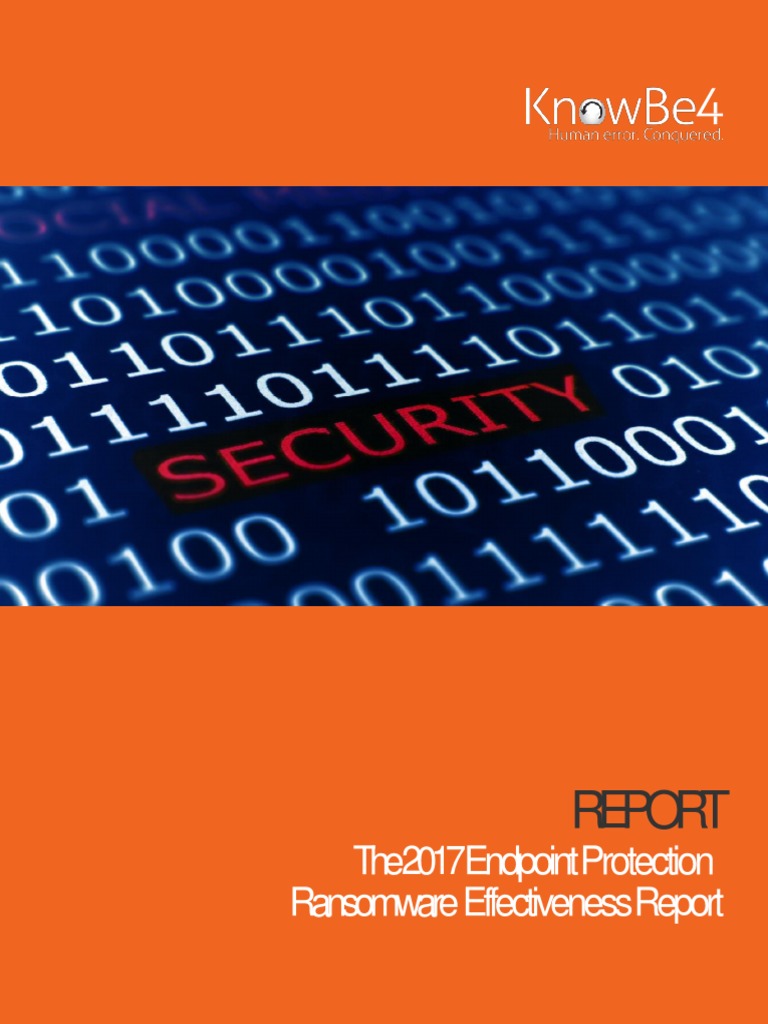 Endpoint Protection Ransomware Effectiveness Report PDF Ransomware