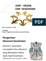 Dasar-Dasar Ekonomi Kesehatan