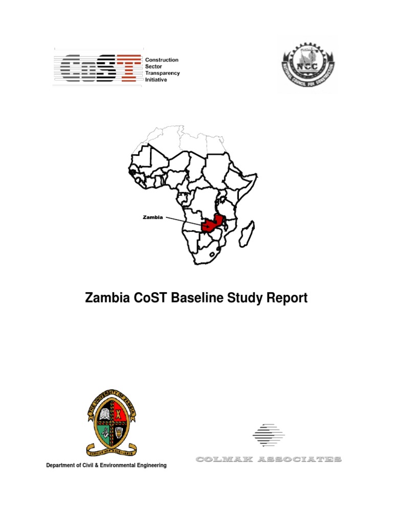 Zambia CoST Baseline Study FINAL REPORT PDF | PDF | Procurement ...