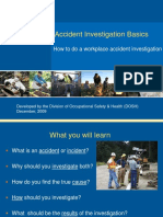 Workplace Accident Investigation Basics