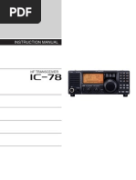 Icom IC-78 Instruction Manual