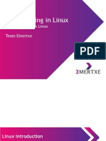 Programming in Linux: Team Emertxe