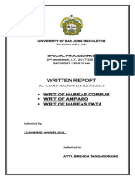 Spec Pro Distinction of Writs