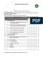 Checklist Perawatan WSD