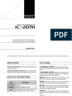 Icom IC-207H Instruction Manual
