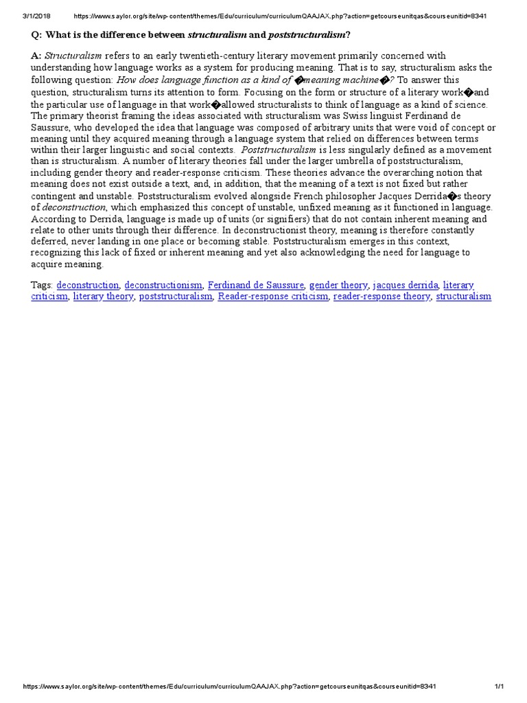 Difference Between Structuralism And Introspection