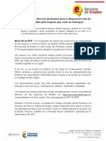 Antioquia - En el Día de la Mujer, ponen a disposición más de 27 mil vacantes