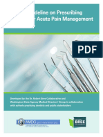 Dental Guidelines On Prescribing Opioids For Acute Pain Management