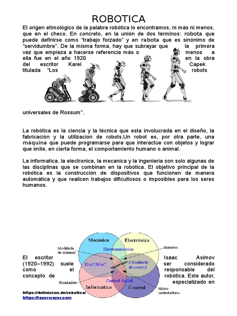 Introducción a la Robótica y sus Leyes | PDF | Robótica | Robot
