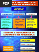 Técnicas e Instrumentos de Evaluación