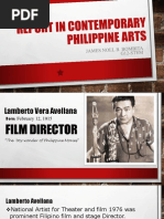 James Noel Bombita Report in Conteporary Philippine Arts