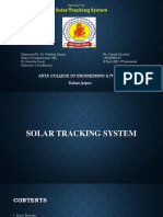 Solar Tracking System: Arya College of Engineering & It Kukas Jaipur