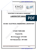 EE 6365 Electrical Engineering Lab Manual