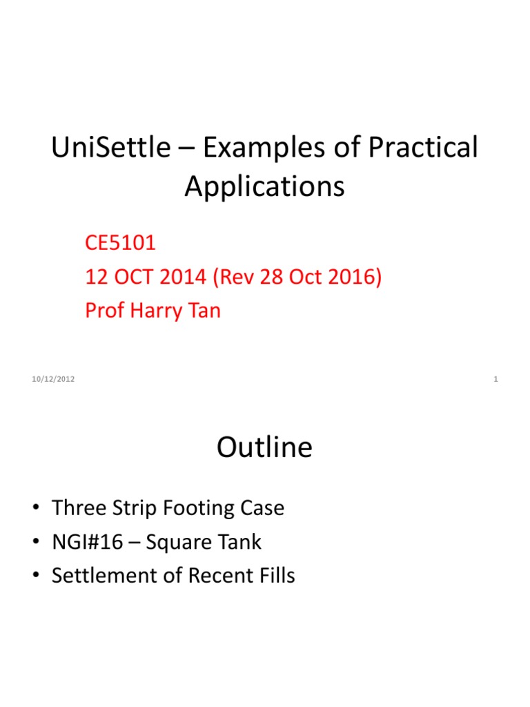 Geotechnical Settlement Analysis | PDF | Civil Engineering | Applied ...