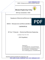 EE6612-Miroprocessor and Microcontroller Laboratory PDF