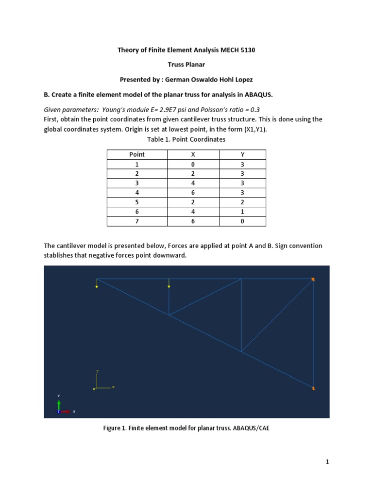 Finite Element Analysis of Truss | PDF | Truss | Finite Element Method